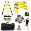 Speed Agility Training Equipment Set - Includes 4 Adjustable Hurdles