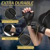 Workout Gloves with Wrist Support Men, Breathable Lightweight