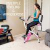 PLENY 3-in-1 Total Body Workout Exercise Bike w/ Backlit Monitor