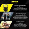 ZIVA Premium Rubber Steel Tribell Dumbbell Set