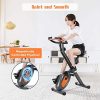 MaxKare Folding Exercise Bike Stationary Magnetic Exercise Bike