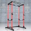 Synergee Power Rack with Pull Up Bar, Safety Straps and J-Cups.