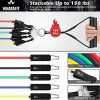Whatafit Resistance Bands Set (11pcs), Exercise Bands with Door Anchor