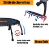 Raybee Mini Trampoline for Adults 40" Folding Leg Fitness