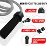 Weighted Jump Rope - (1LB) Solid PVC for Crossfit and Boxing