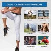 MEETYOO Men's 3/4 Compression Pants Leggings Tights