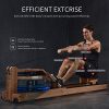 BATTIFE Water Rowing Machine Solid Red Walnut Wood