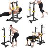 UBOWAY Barbell Rack Squat Stand Adjustable Bench Press