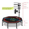 ONETWOFIT 51" Silent Trampoline with Adjustable Handle Bar