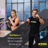ZIVA Premium Rubber Steel Tribell Dumbbell Set