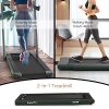 Goplus 2 in 1 Folding Treadmill with Dual Display