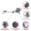 Sunny Health & Fitness SF-RW5856 Magnetic Rowing Machine with Dual Resistance and LCD Monitor