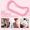 Adjustable Pink Yoga Pilates Ring – 2 Pack Soft Fitness Circle for Stretching, Resistance & Pain Relief