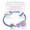 JX FITNESS Pilates Ring - Upgraded Magic Fitness Circles with Yoga Strap