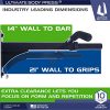 Ultimate Body Press Wall Mount Pull Up Bar with 4 Grip Positions