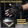 Workout Gloves with Wrist Support Men, Breathable Lightweight