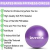 LESEREIN 2Pcs Pilates Ring Set-Unbreakable Fitness Circle and Pilates