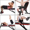 Foldable Adjustable Weight Bench for Home Gym Workouts