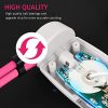 Kuject Skipping Rope Pink, Adjustable Weighted Handle Jump Rope