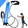 Pilates Resistance Bar with Bands - Yoga Flex Band Stick with Foot Straps