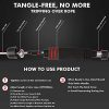 Weighted Jump Rope Cordless, Tangle-Free Bod Ropes