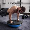 VIVOHOME 58cm Anti Slip Half Balance Ball Trainer Yoga Exercise Ball