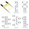 GHB Pro Agility Ladder Agility Training Ladder Speed 12 Rung 20ft