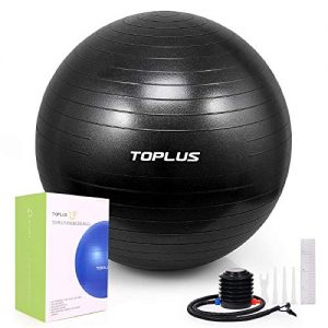 TOPLUS Exercise Ball Supports 2200lbs Includes Quick Pump