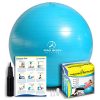 ProBody Pilates Exercise Ball - Professional Grade Anti-Burst Fitness