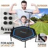 SereneLife Indoor Fitness Trampoline Folding 48 Inch