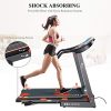 MARNUR Electric Treadmill Foldable 17" Wide Running Machine