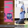 Gaiam Kids Yoga Mat Exercise Mat, Yoga for Kids with Fun Prints