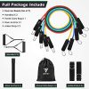 Whatafit 11pc Exercise Bands, Resistance Band Set