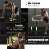 ER KANG Dip Stand Station, 350LBS Adjustable Height Fitness Parallette Dip Bar