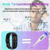 Fitness Tracker,Smart Watch with Body Temperature Thermometer