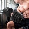 VOSAREA Solid Dumbbell Weights Set 30KG/66LBS
