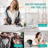 Nekteck Shiatsu Back and Neck Massager with Adjustable Heat and Strap