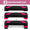 Goplus 31" Aerobic Exercise Stepper Deck, 4” 6” 8”Levels Height