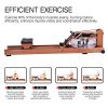 BATTIFE Water Rowing Machine Solid Red Walnut Wood