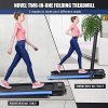 BiFanuo 2 in 1 Folding Treadmill, Smart Walking Running Machine