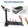 ZELUS Folding Treadmill for Home Gym, Portable Wheels