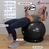 INTENT SPORTS Ball with Base, Exercise Balance Ball