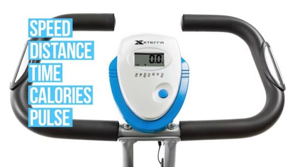 XTERRA Fitness Folding Exercise Bike, Silver