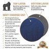 Premium Large Exercise Mat - 6' x 4' x 1/4" Ultra Durable, Non-Slip