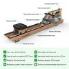 Mr. Rudolf Water Rowing Machine with Bluetooth Monitor