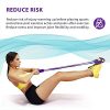 VISOFO Pedal Resistance Band, 4-Tube Natural Latex Yoga Pedal