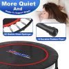 tomser 43''-49" Silent Foldable Trampoline, Exercise Fitness Trampoline