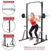 Adjustable Squat Rack Weight and Bar Holder for Home Fitness