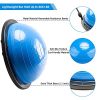 PEXMOR Yoga Half Ball Balance Trainer Exercise Ball Resistance Band