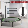 Mini Trampoline Rebounder Trainer with Adjustable Handle Bar